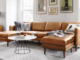 Leather sofas exude an air of sophistication and elegance that can transform any room.
